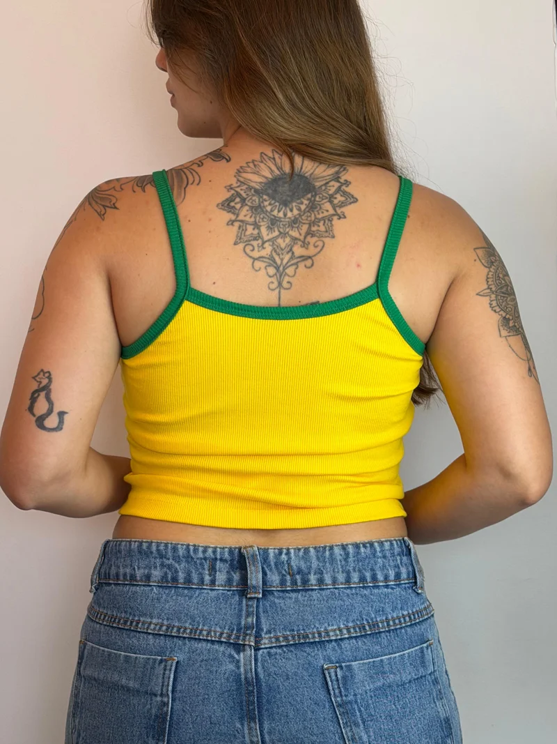 Cropped Amarelo Detail