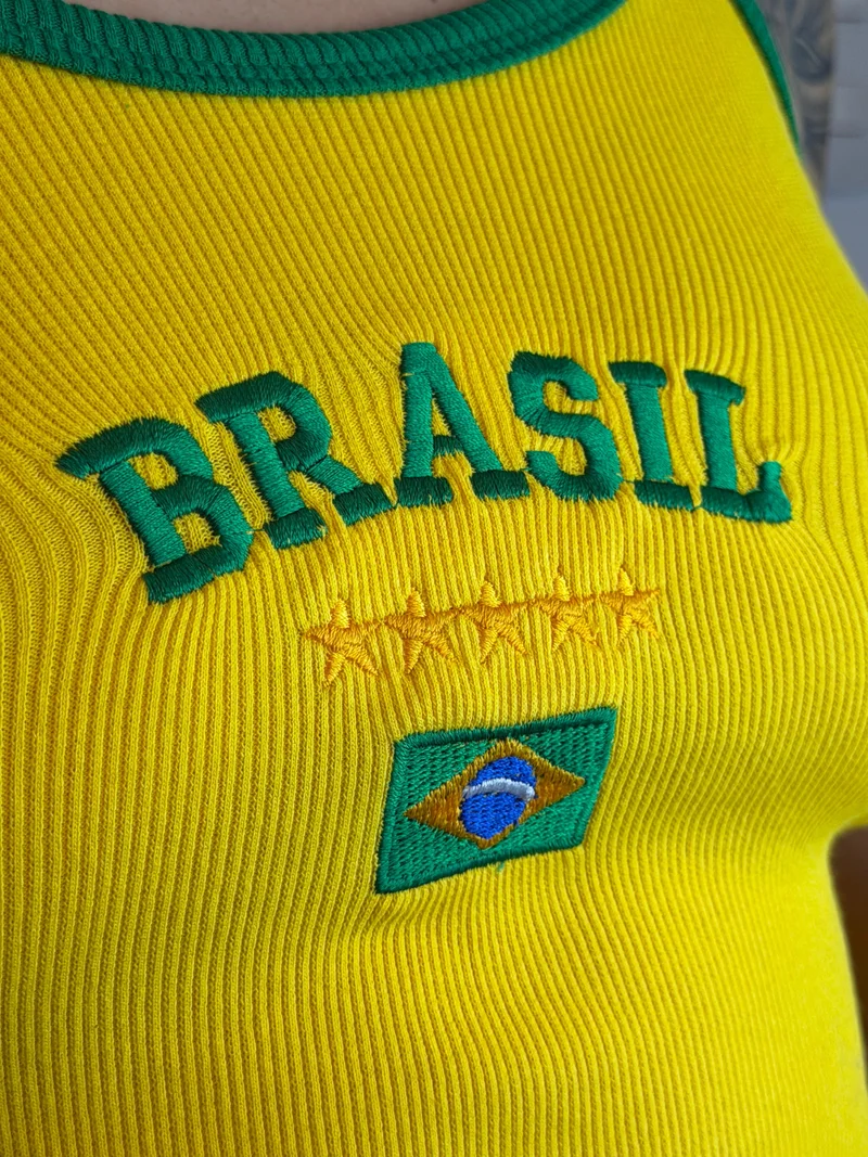 Cropped Amarelo Back