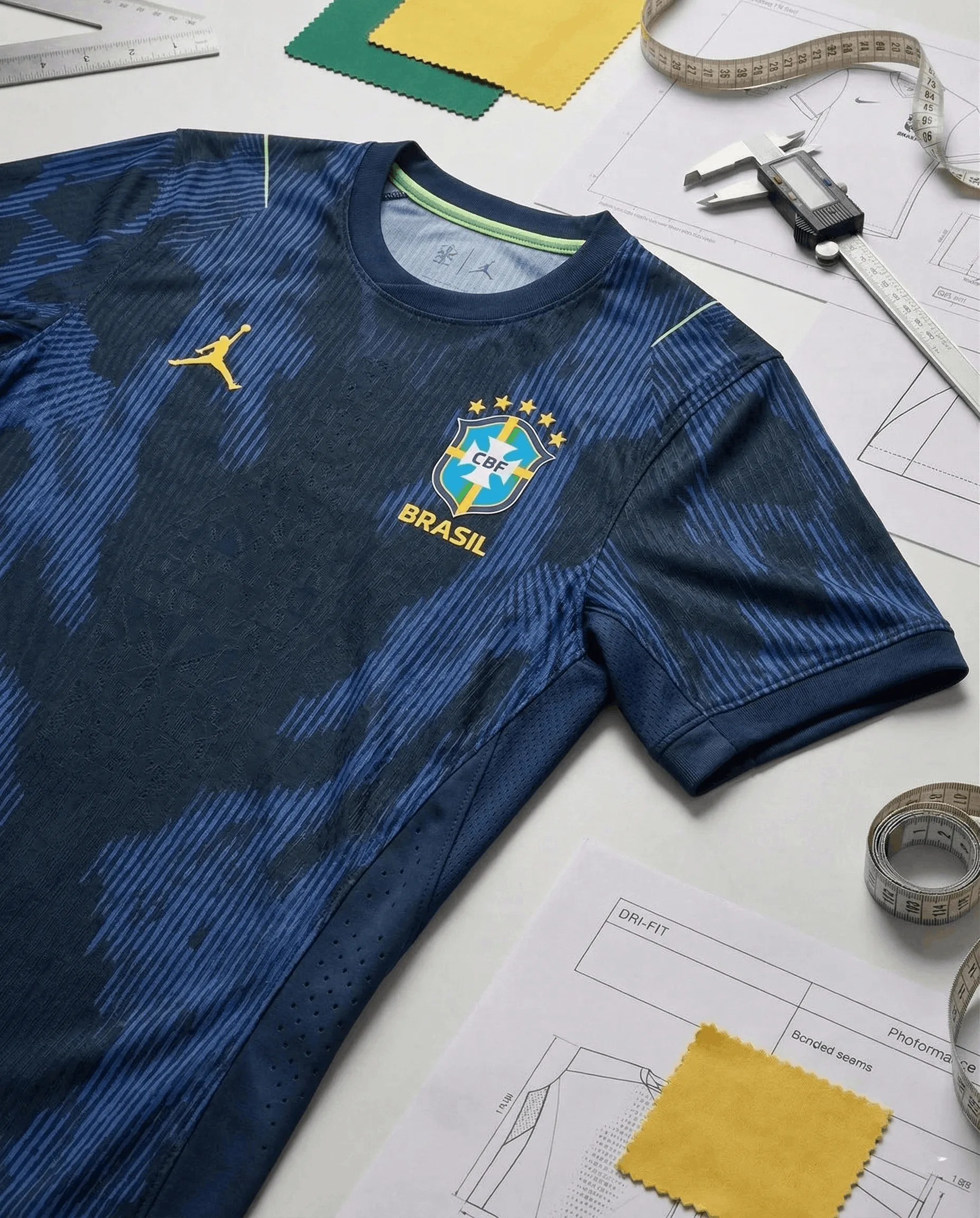 Camisa Brasil Jordan II Technology Detail